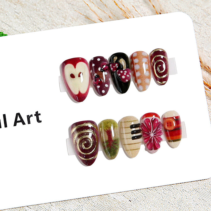 Creative nail art with playful designs Bowlift
