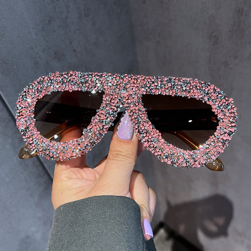Ladies sunglasses with extravagant crystal embellishment Bowlift