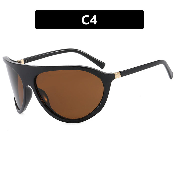 Women's Cat-Eye Sunglasses with Unique Design and Protective UV Filter Bowlift