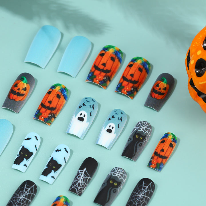 Creative Halloween Design Artificial Nails Bowlift