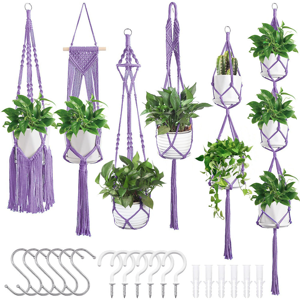 Macrame Plant Hanger Set Bowlift