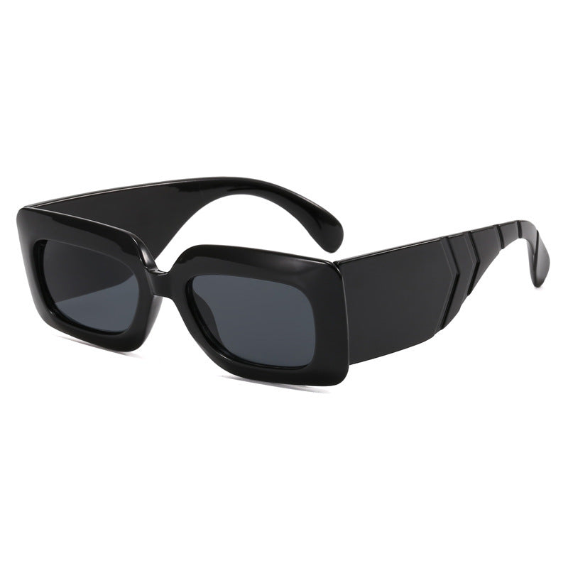 Women oversized sunglasses in fashionable snake leather look Bowlift