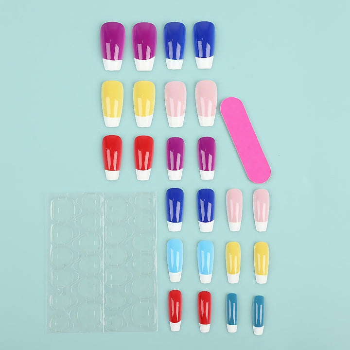 Nail Art Set with Creative Color Variations Bowlift