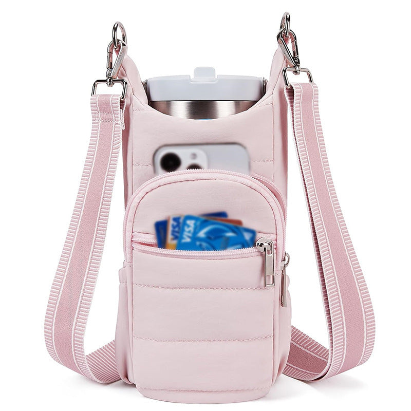 Multifunctional Shoulder Bag for Drinks and Essentials Bowlift