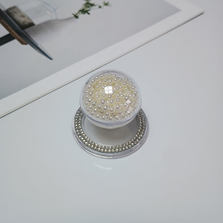 Decorative Beaded Cosmetic Mirror Bowlift