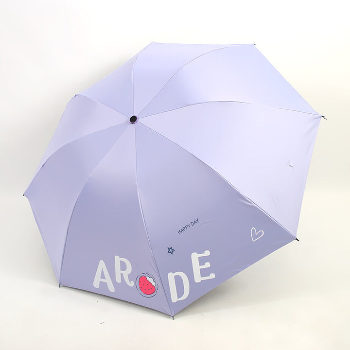 Women's Foldable Umbrella with Cheerful Design Bowlift