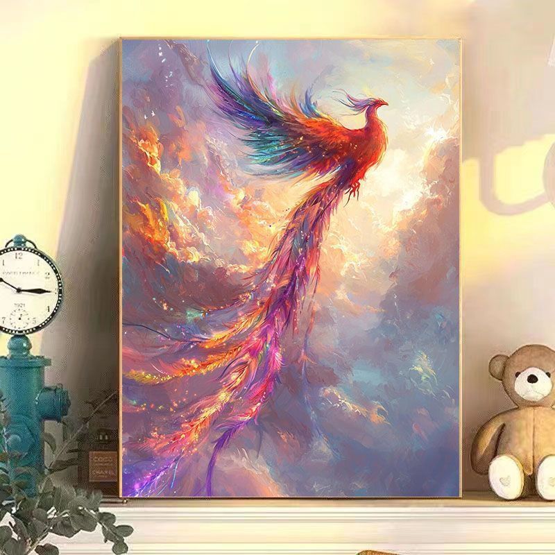 Abstract Phoenix Wall Art Print Bowlift