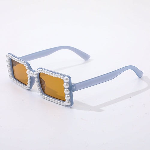 Ladies Stylish Sunglasses with Pearl Decoration Bowlift
