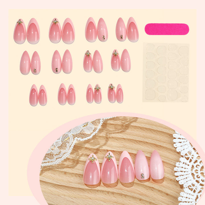 Artificial nail creations with elegant floral details Bowlift