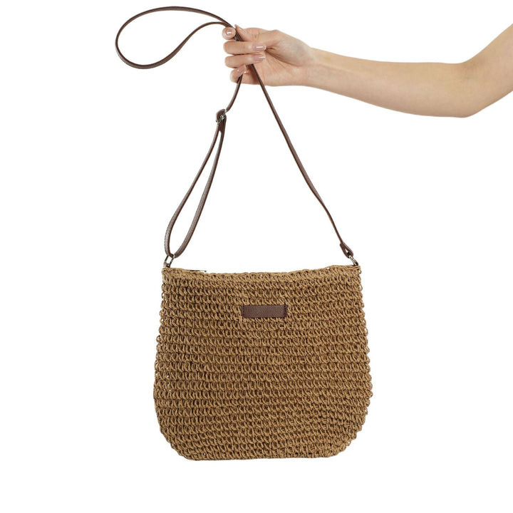 Handcrafted Rattan Crossbody Bag Bowlift