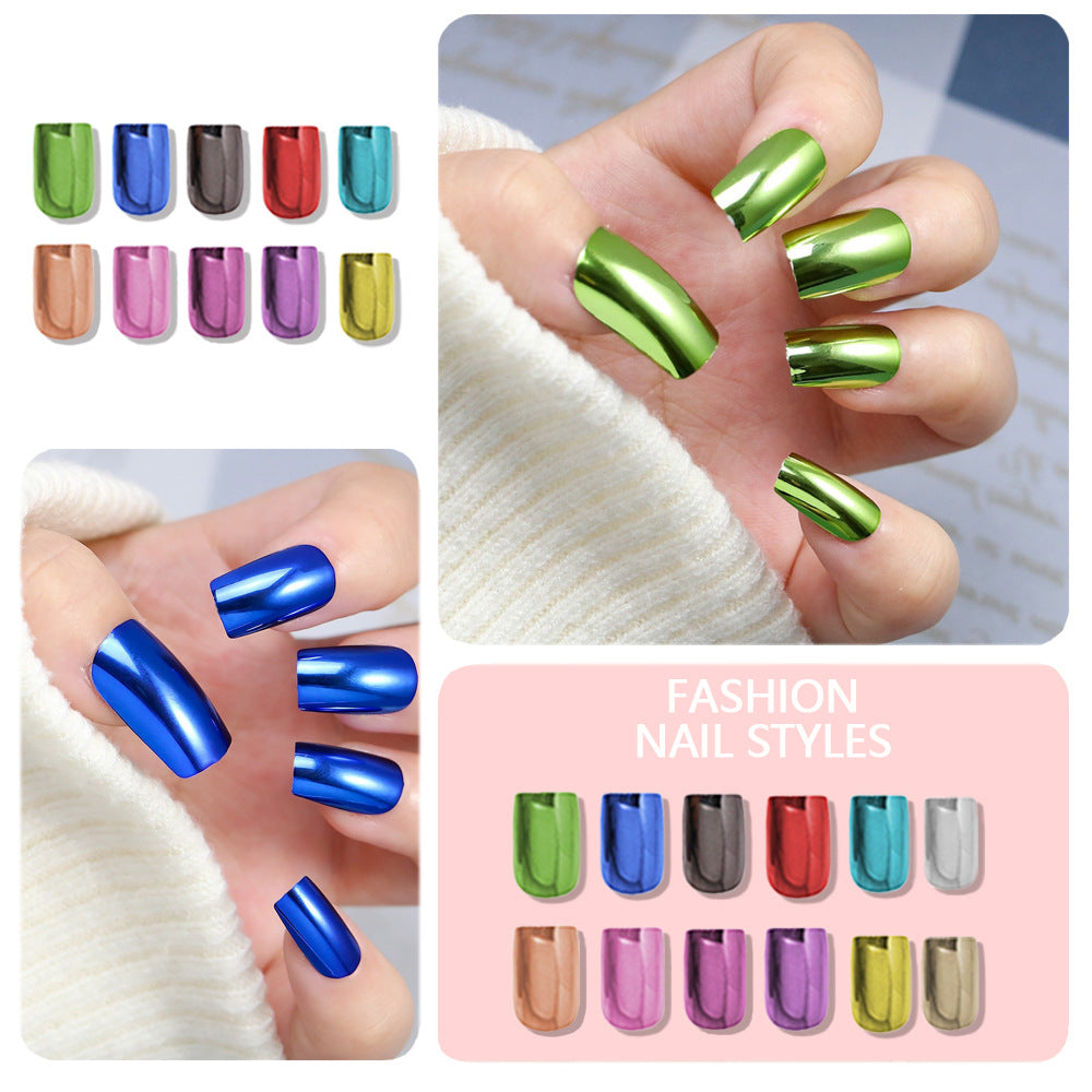 Metallic Polish Press-On Nail Set Bowlift