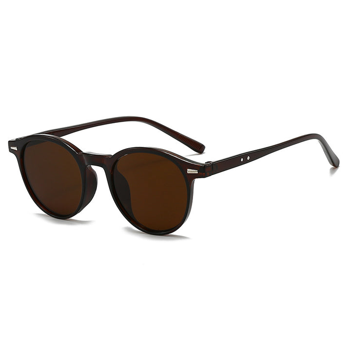 Retro Round Frame Sunglasses