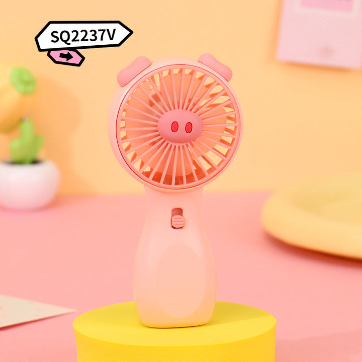 Women Portable Handheld Fan with Animal Motif Bowlift