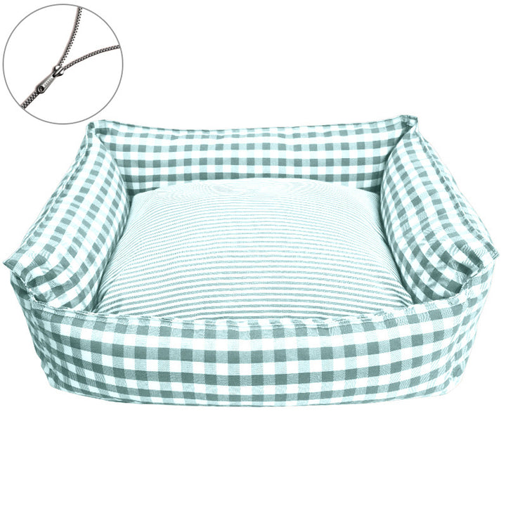Stylish Checked Dog Bed