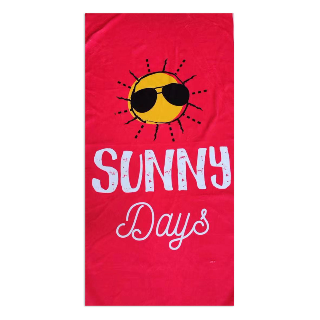 Beach towel with stylish palm motif Bowlift
