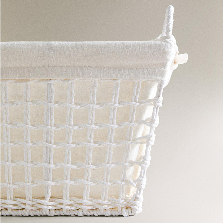 Handcrafted storage basket made of soft natural material Bowlift
