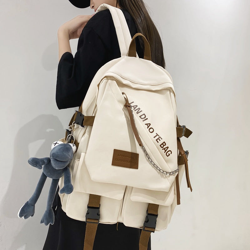 Casual Multi-Pocket School Backpack Bowlift