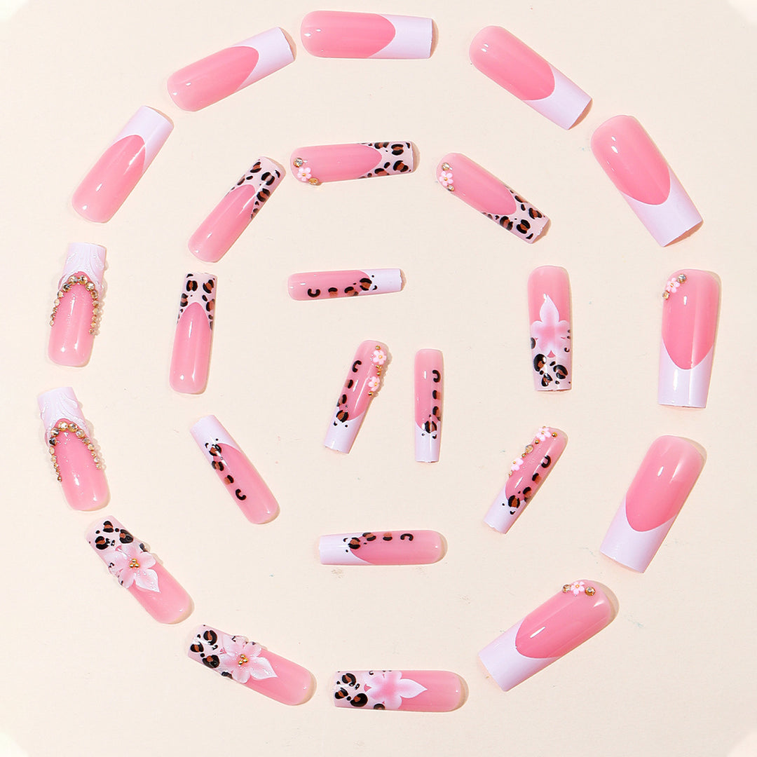 Decorative Floral Acrylic Nail Extensions Bowlift 1789713530