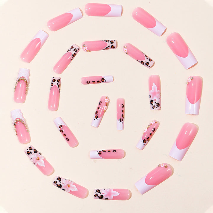 Decorative Floral Acrylic Nail Extensions Bowlift 1789713530
