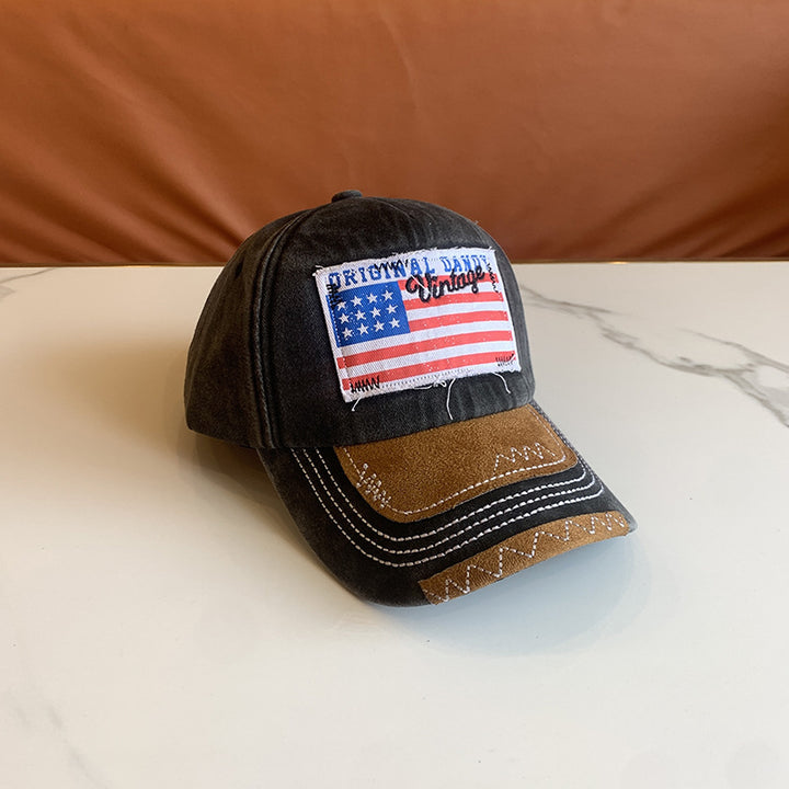 Women's Vintage-Inspired Distressed Baseball Cap Bowlift