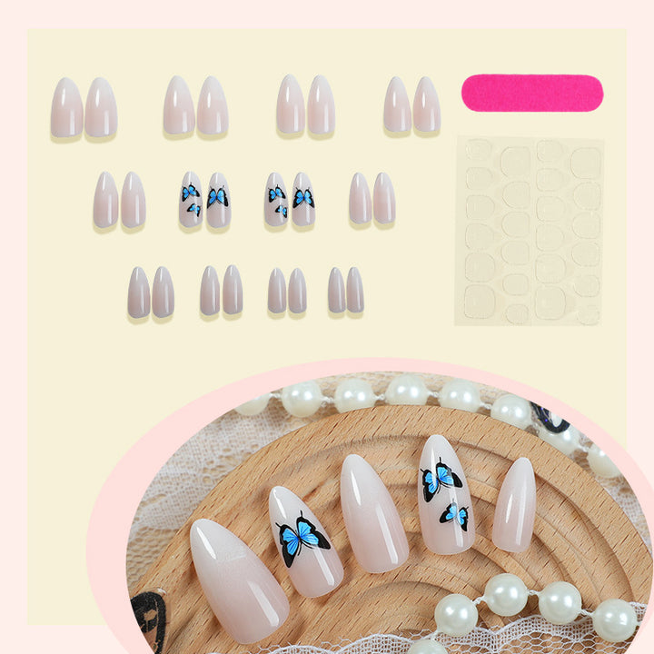 Artistic Butterfly Press-On Nails Bowlift