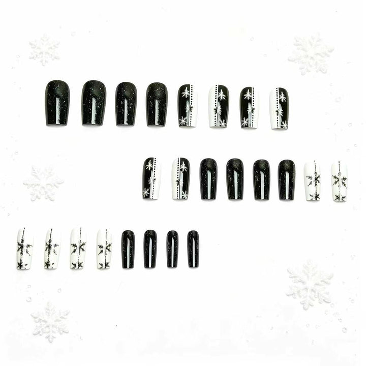 Elegant Winter Snowflake Nail Art Bowlift
