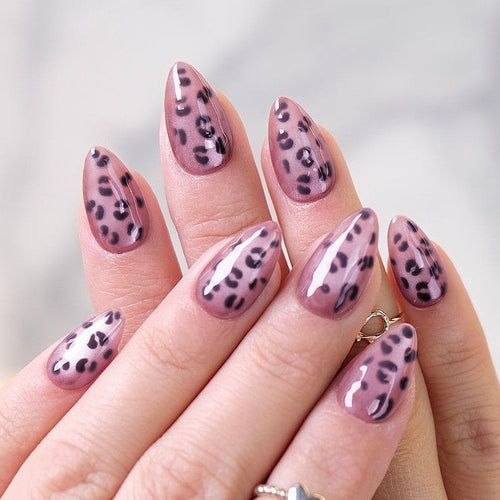 Sculpted Leopard Print Press-On Nails Bowlift