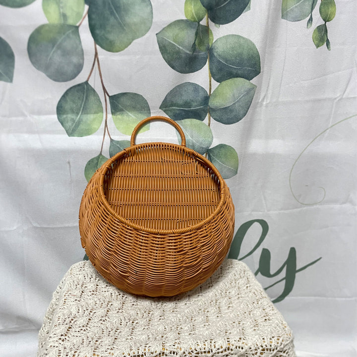 Women Handmade Woven Basket with Handle Bowlift