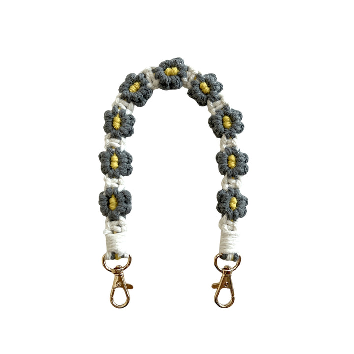 Floral Macrame Keychain Strap Bowlift