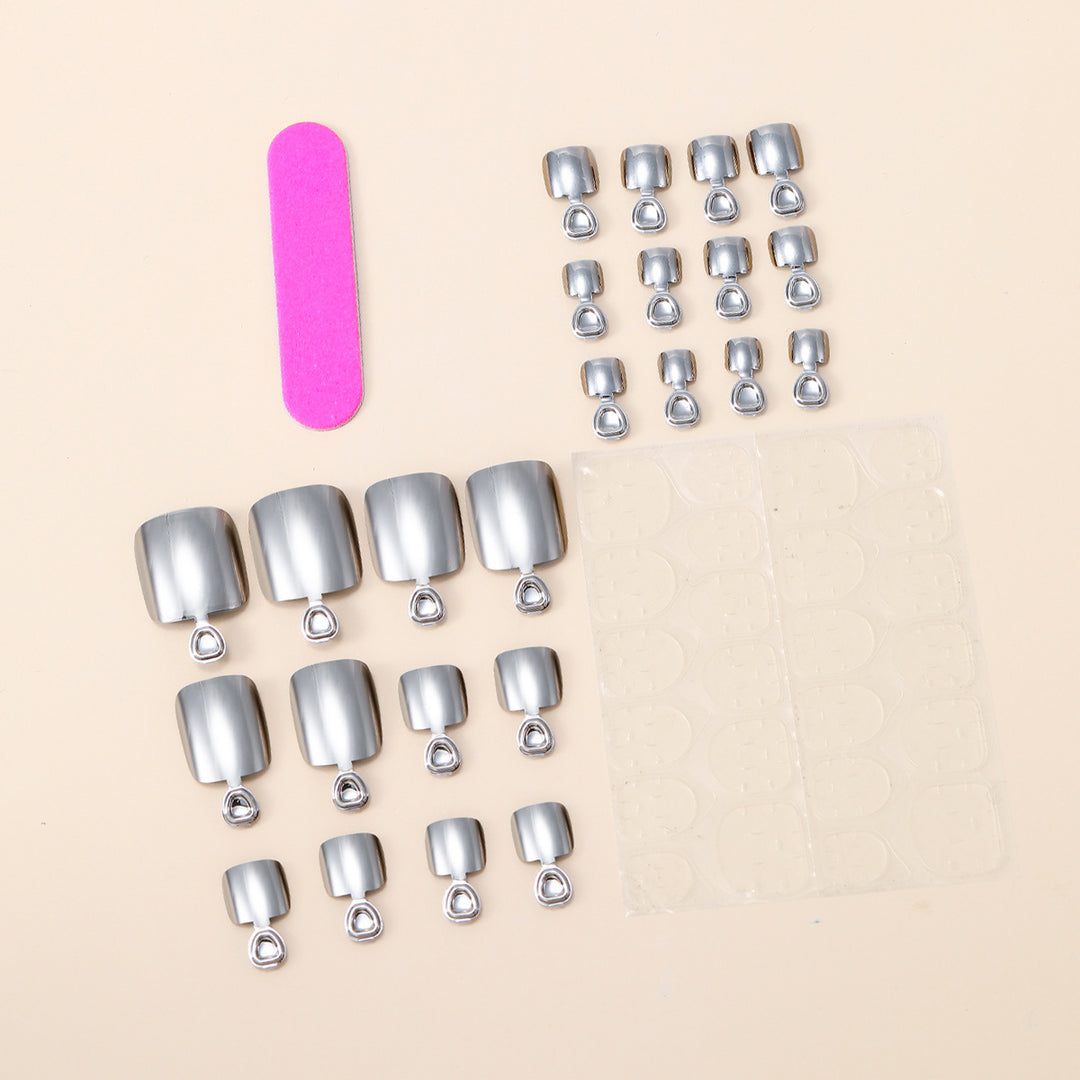 Metallic Gel Toe Nail Art Extensions Bowlift