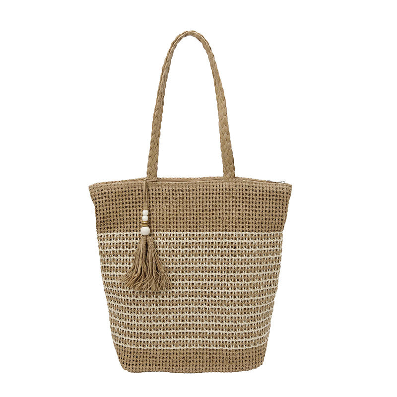 Elegant Woven Beach Bag Bowlift