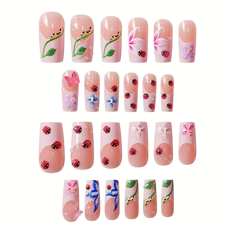 Floral Artistry Press-On Nails Bowlift
