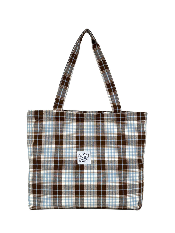 WoStylish Plaid Tote Bag Bowlift