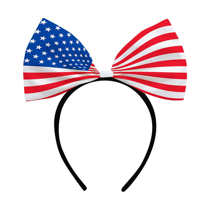 Ladies oversized bow headband with star pattern Bowlift
