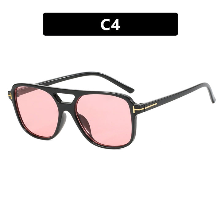 Women trendy square sunglasses with detailed frame Bowlift