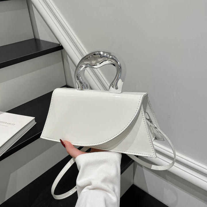 WoChic Patent Leather Handheld Purse Bowlift