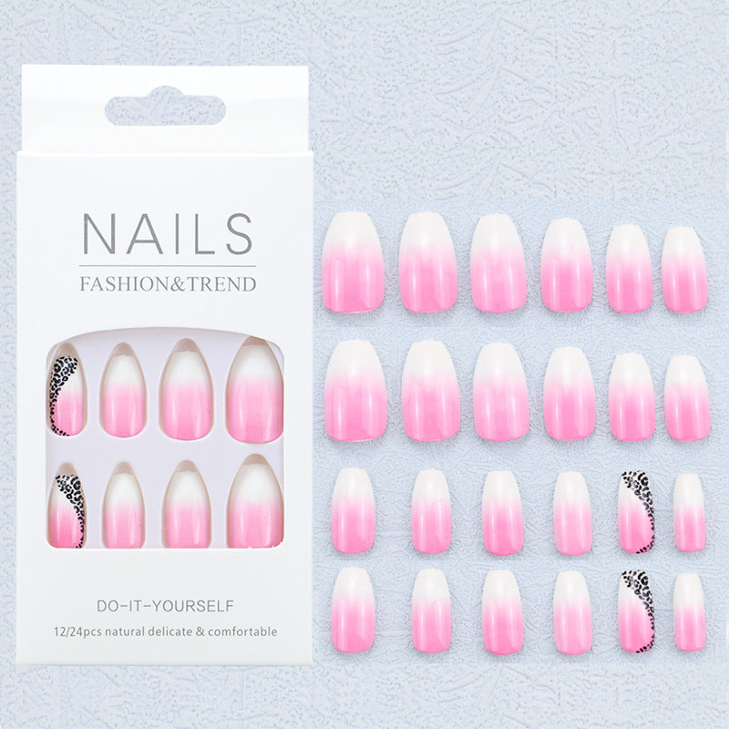 Artistic Graphic Press-On Nail Set Bowlift