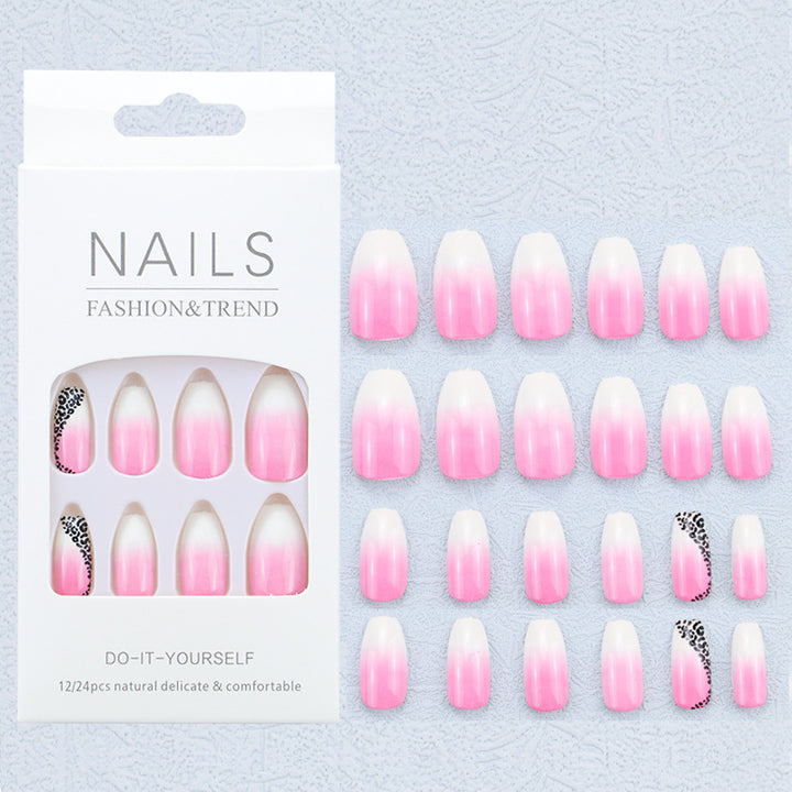 Artistic Graphic Press-On Nail Set Bowlift