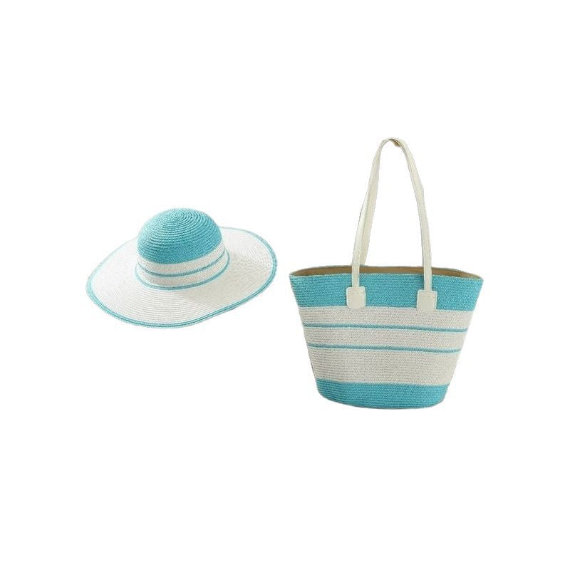 Beach bag with colorful stripes Bowlift