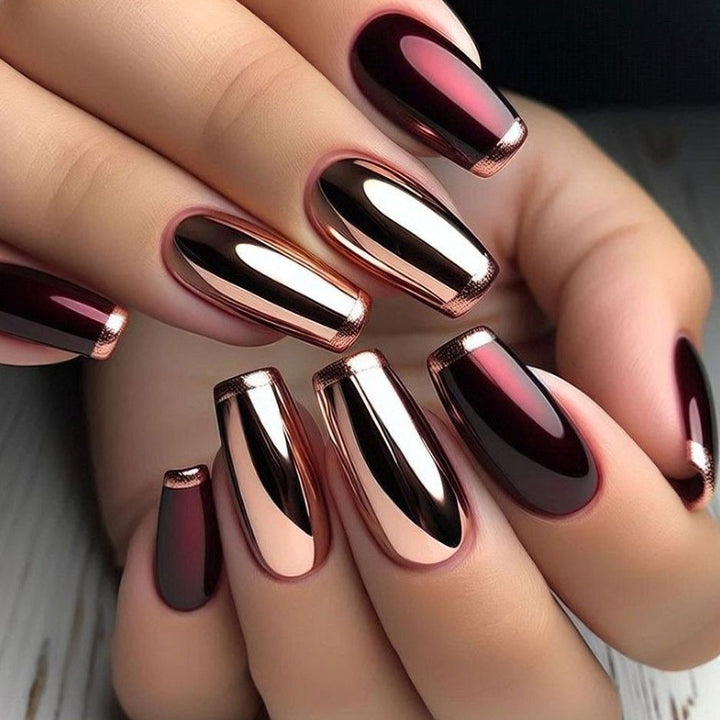 Creative Nail Art with Exotic Leaf Design Bowlift