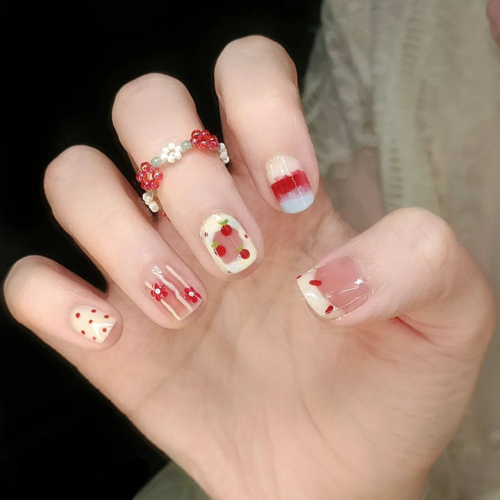 Artistic Decorative Press-On Nails Bowlift
