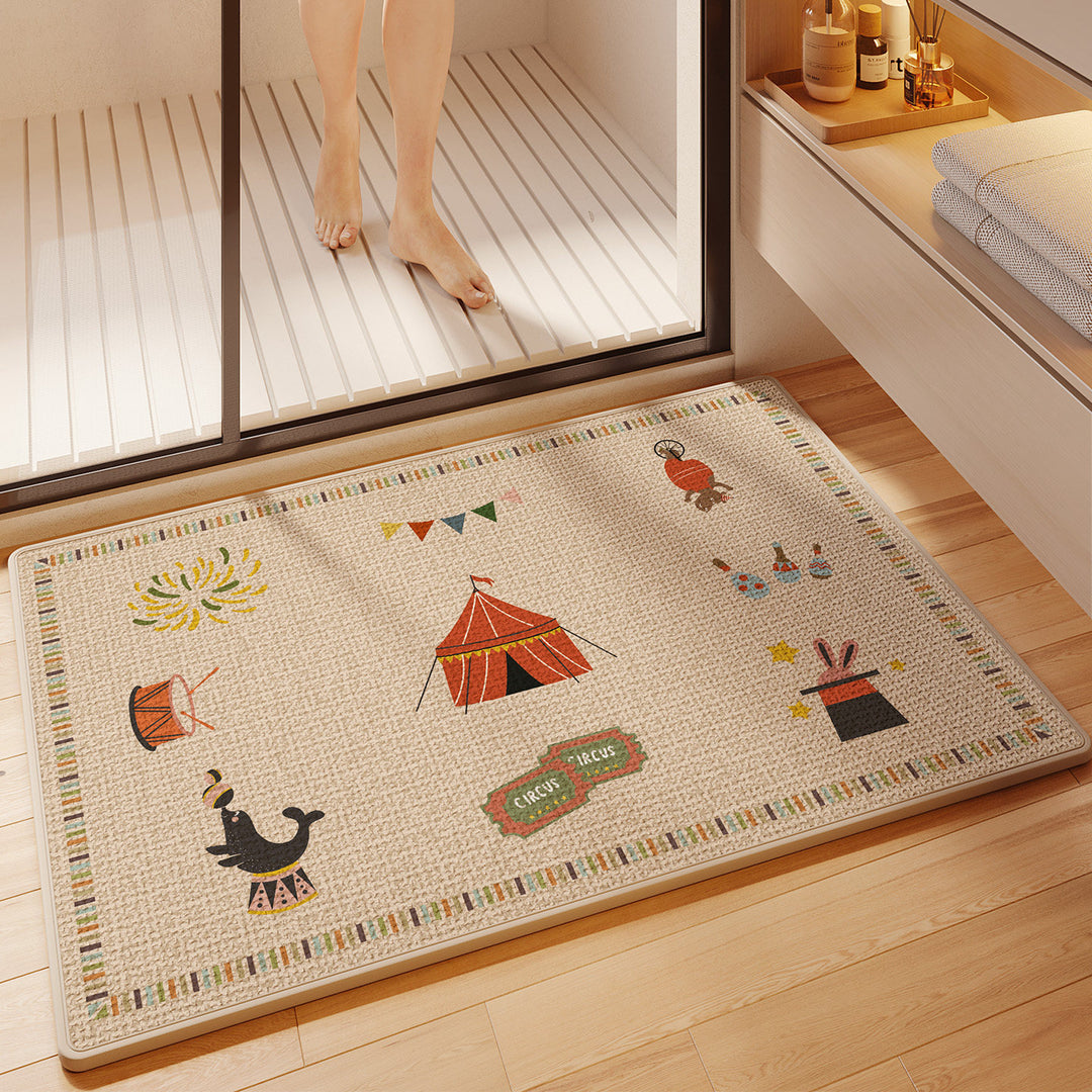 Fun Cartoon Themed Bath Mat Bowlift