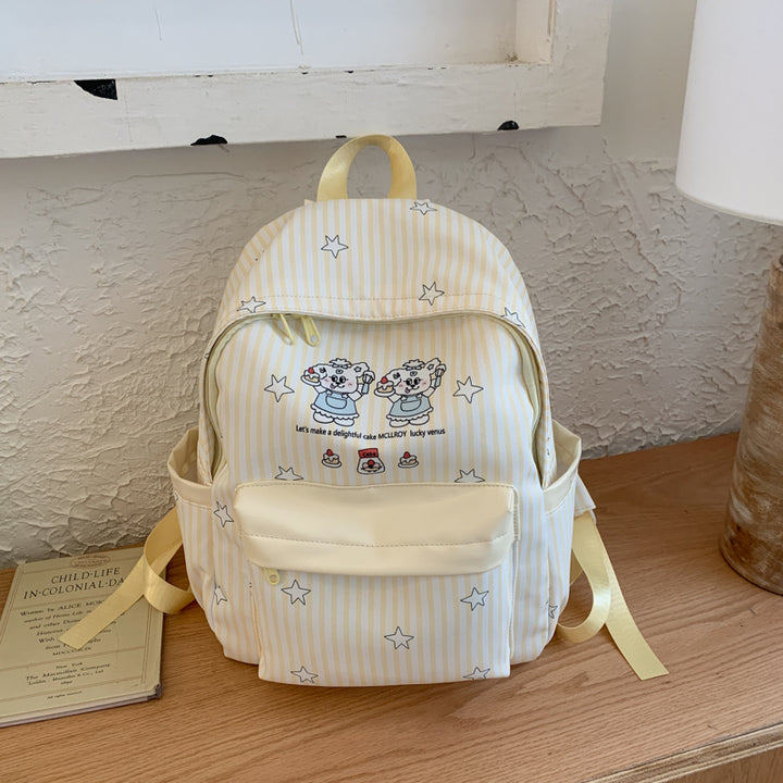 Backpack with Colorful Animal Design and Practical Compartments Bowlift