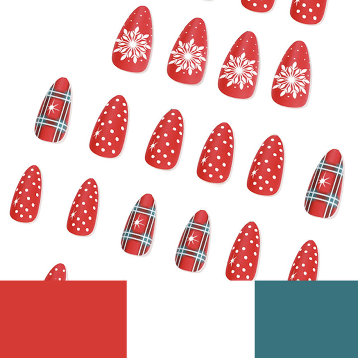 Artful stiletto nails with festive design Bowlift