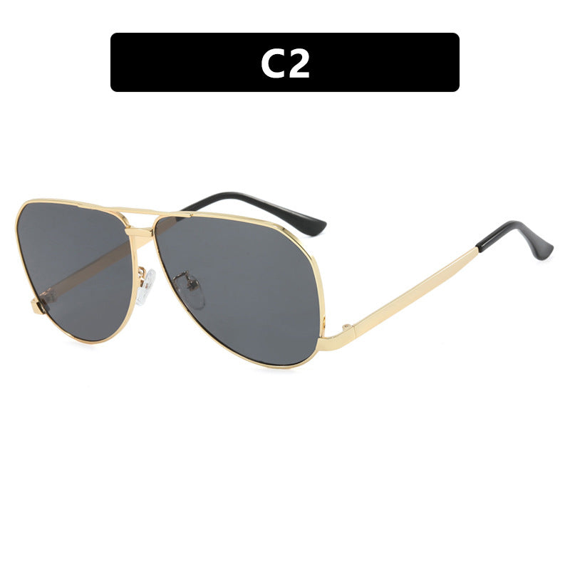 Women’s airplane sunglasses with modern metal frame and polarized lenses Bowlift