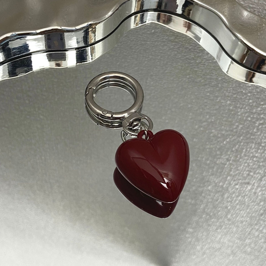 Heart-Shaped Charm Keychain Bowlift