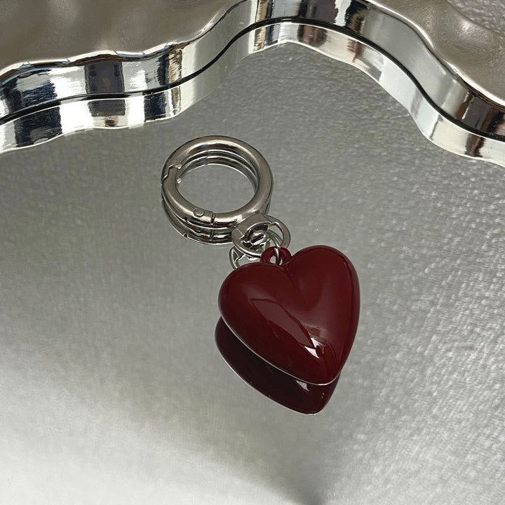 Heart-Shaped Charm Keychain Bowlift