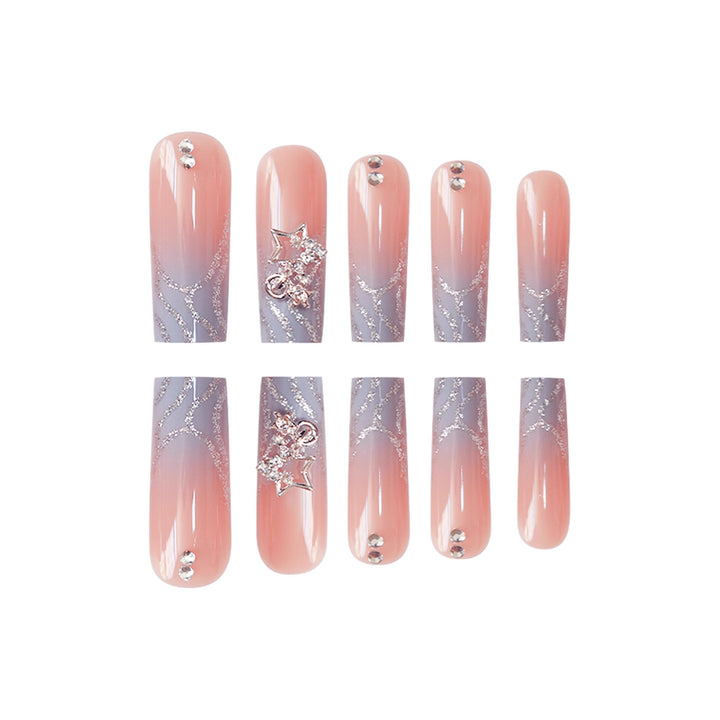 Premium Glittery Star-Designed Nail Enhancements Bowlift
