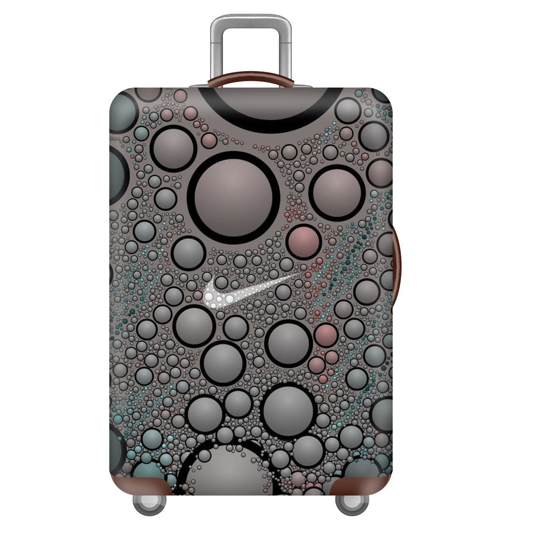 Unisex nan elastic suitcase cover with three-dimensional honeycomb pattern, shock-absorbing stretch protection cover for trolley with zipper Bowlift