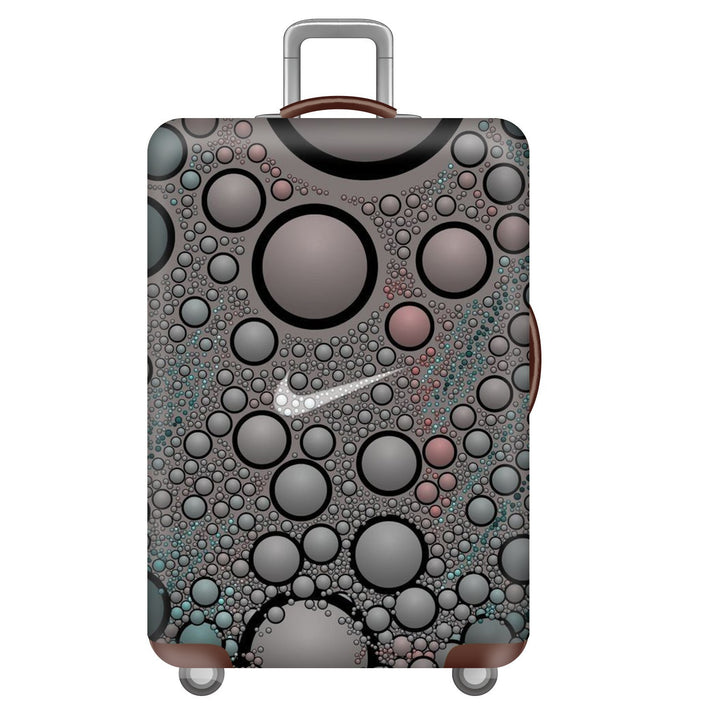 Unisex nan elastic suitcase cover with three-dimensional honeycomb pattern, shock-absorbing stretch protection cover for trolley with zipper Bowlift